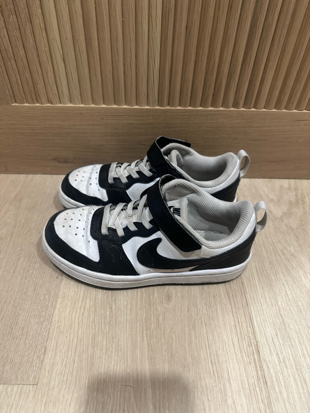 Kids Black & White Nike Dunk Sneakers